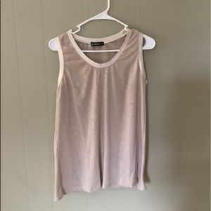 Tan  tank with gold shimmering. Never worn.